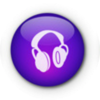 Purple headphones
