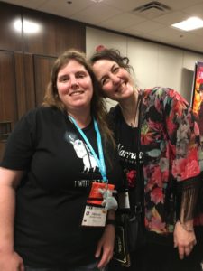 Melanie with narrator Xe Sands #RT17
