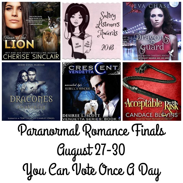 #SultryListeners Awards Finals 2018 – Paranormal Romance